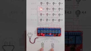 4x4 Relay Matrix Control Using an 8-Channel Relay Module