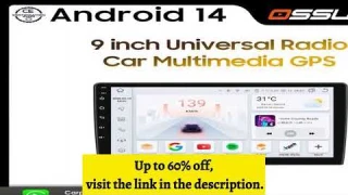 A must-have product! OSSURET 9-inch Android 13 Dual 2 DIN Car Multimedia System with GPS Navigatio