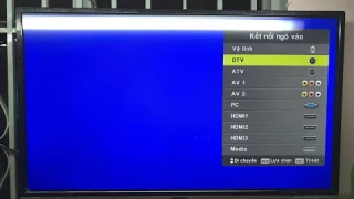 Hướng dẫn dò kênh truyền hình kỹ thuật số mặt đất (DVB-T2) Tivi ASANZO