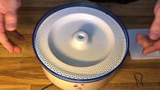 Lunvon Pet Fountain Water Dispenser Electric Water Bowl Healthy, Hygienic unboxing and instructions