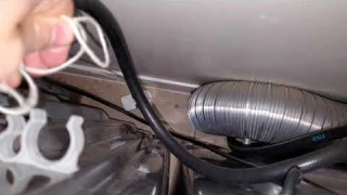 Govee WiFi Water Leak Detector - How To Lower Sensor Behind Clothes Washer Machine & Dryer - Twine