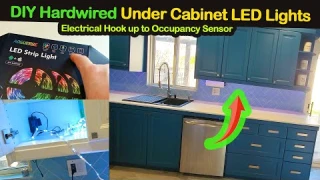 How to Install Under Cabinet Lighting LED Strip Lights & Hook String Lights to a Wall Switch