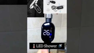 🌡️LEDShower Thermometer 360° Rotating Waterproof Display | 🚿#Gadgetnova3m #gadgets #ytshorts