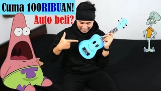 UNBOXING REVIEW - Ukulele U-Smile CUMA 100Ribuan!! GOKIL MIRIP CUY!
