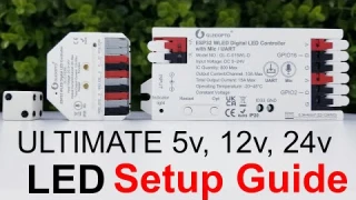 The ULTIMATE 5v, 12v 24v LED Setup Guide for Beginners. EASY Plug n Play WLED + Sound React WLED