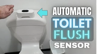 Automated Smart Bathroom Toilet Flush Button Sensor #smarttoilet #toiletflush #Handsfree