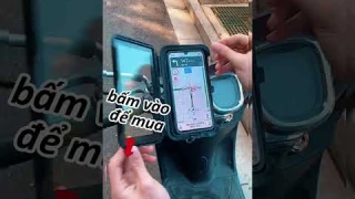 Bicycle Handlebar Cell Phone Holder Motorcycle Rear View Mirror Stand Waterproof Phone Bag Cover