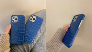 iPhone Case Crocodile patterned Leather Hard Protective Cover