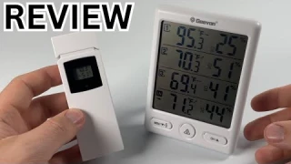 Geevon Indoor Outdoor Thermometer Wireless Review & Demo