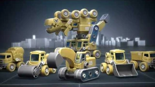 [ToyGorge]  STEM Toys Dino Toys 5 in 1 Construction Vehicles Transform into Big Dinosaur Robot