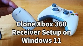 Installing a Clone Xbox 360 Controller Receiver on Windows 11