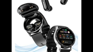 IP67 Waterproof Smartwatch with A Pair of TWS In-ear Earbuds Hidden Inside The Watch Body