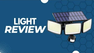 Review: Solar Lights Outdoor 240 LED 3000mAh Motion Sensor Flood Lights IP65 Waterproof Security