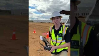 Flying Drone Photogrammetry at Construction Site