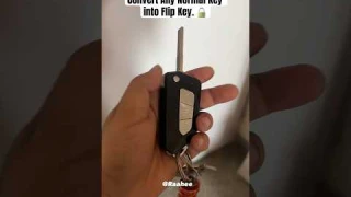 Convert Any Normal Key into Flip Key 😎 | #key #lock #flip #convert #remote #new #2023 #car
