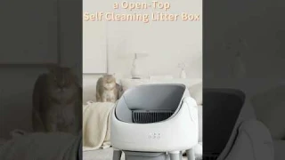 How to install a open-top self cleaning litter box？