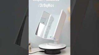 🥳😳😲FASCINATE Trifold Vanity Mirror with light😘🤩😇🎉🎊🌈💯🥳#Vanity #shorts