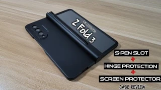 SHIEID (Galaxy Z Fold 3) Case with (Pen Holder + Hinge Protection + Built In Screen Protector)