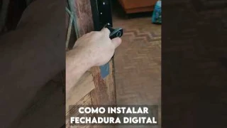 Como instalar fechadura digital #diy #façavocêmesmo