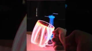 tiny tesla coil high voltage toy ⚡ #shorts
