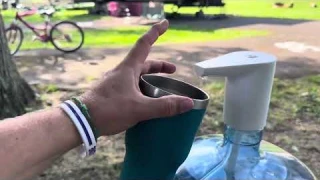 Rechargable 5 Gallon Water Pump Review | Water Jug Pump #camping #review