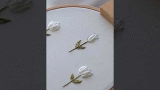 Tulip embroidery tutorial