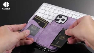 Casebus Crossbody Wallet Phone Case, Credit Card Holder, Shoulder Strap, Kickstand 784