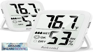 Antonki Room Thermometer Indoor Hygrometer Humidity Gauge Humidity Meter Digital Review
