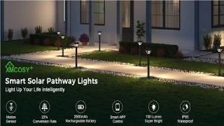 XMCOSY Smart Solar Path Lights Review: Motion-Activated, Weatherproof & 2600mAh Battery Capacity!