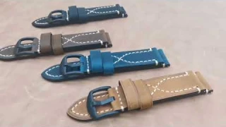 Man's Genuine Leather Strap for smart Watches Comfy Wristwatch Watch Wrist Band Strap Replacement