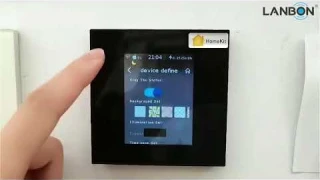LANBON MagicPanel LCD Wifi Mesh Smart Switch for Homekit  User Guide ( By link : www.lanbon.com )
