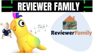 Talking parrot kid toy @ReviewerFamily