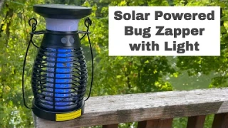 ⚡️REVIEW: BURLAN Solar Bug Zapper Outdoor & Indoor, Cordless Mosquito Zapper Rechargeable Waterproof
