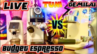 Gemilai Owl 3007 Vs Tuni E2 58mm Budget Espresso Machines Showdown Live Review #coffeegeek Duel