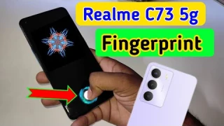 Realme c73 5g display fingerprint setting/Realme c73 5g fingerprint screen lock/fingerprint sensor