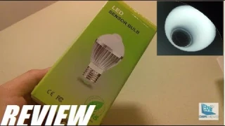 REVIEW: Motion Detection Sensor LED Lightbulb E27