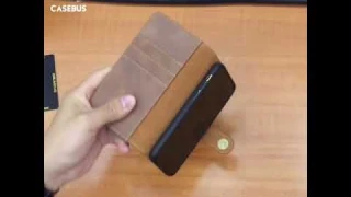 Casebus - Magnetic Detachable Phone Wallet Case - Leather Card Slots Cash Pocket Flip Folio Cover