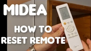 How to Reset MIDEA Air Conditioning Remote Control. Reset Setting