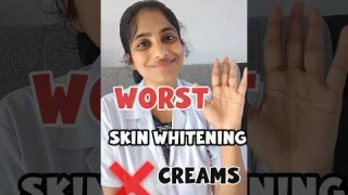 Worst Skin Whitening Creams❌😱 #dermatologist #skinwhitening #skincare #skinbrightening