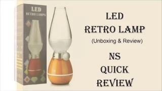 Led Retro Usb Lamp -  Unboxing and Review (NS Quick Review)