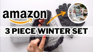 3 PIECES WINTER BEANIE HAT SCARF GLOVES SET | Honest Review