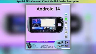 First Look Wireless Carplay Android 14 For Toyota Vitz 3 XP 130 2014 - 2019 Car Multimedia Player St