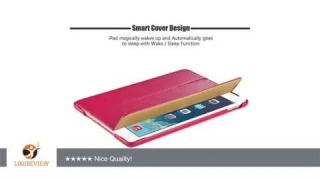 iPad Air 2 Case, Benuo [Simple Protective Series] [Genuine Leather] Flip Cover Folio Case [Smart