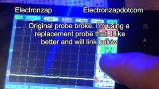 Flashing LED voltage measurements using SainSmart DSO Note II DS202 pocket oscilloscope