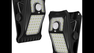 LED Solar Garden Light Clip-on Outdoor Camping Light Motion Sensor Light