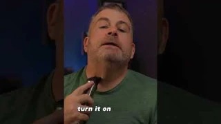 Cleaning my scruff with Philips Norelco Series 7000 Multigroom Men's Rechargeable Electric Trimmer