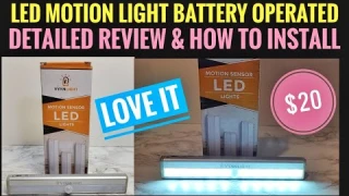 Detailed Review & How To Install LED MOTION LIGHT BATTERY OPERATED