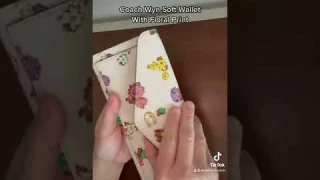 Coach Wyn Soft Wallet with floral print