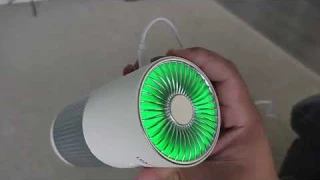 Car Air Purifier with HEPA Filter, Leadyeah Desktop Air Purifier Review, Also a night light