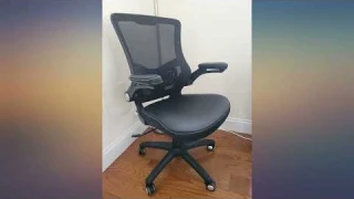 Office Chair Ergonomic Desk Chair - Leather Cushion Adjustable Height Swivel Mesh revieww
